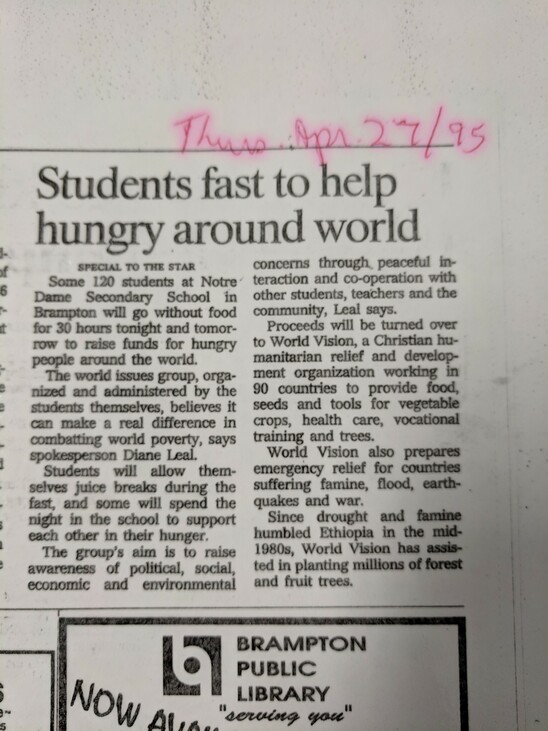 Newspaper exert on word hunger
