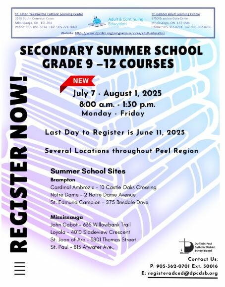 Summer school flyer