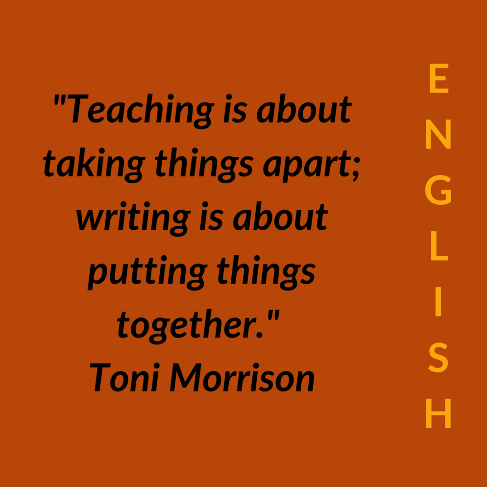 English department message