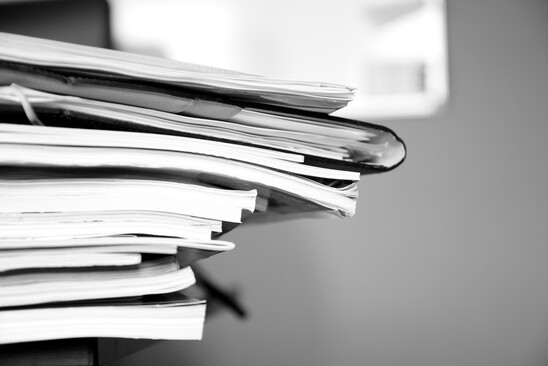 Picture of a stack of papers
